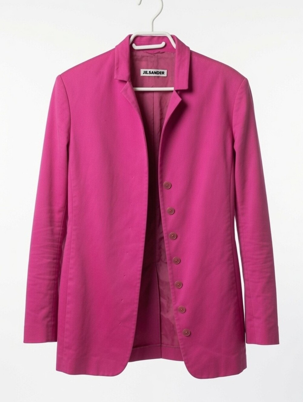 Jil Sander Hot Pink Minimalist Blazer